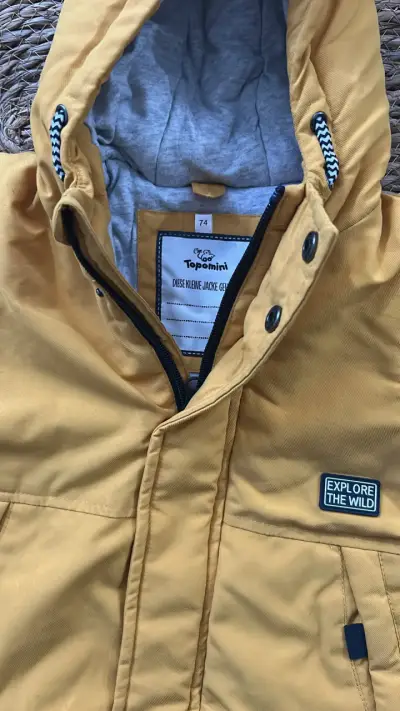 Chaqueta amarilla infantil talla 12 meses/74 cm - miniatura 2