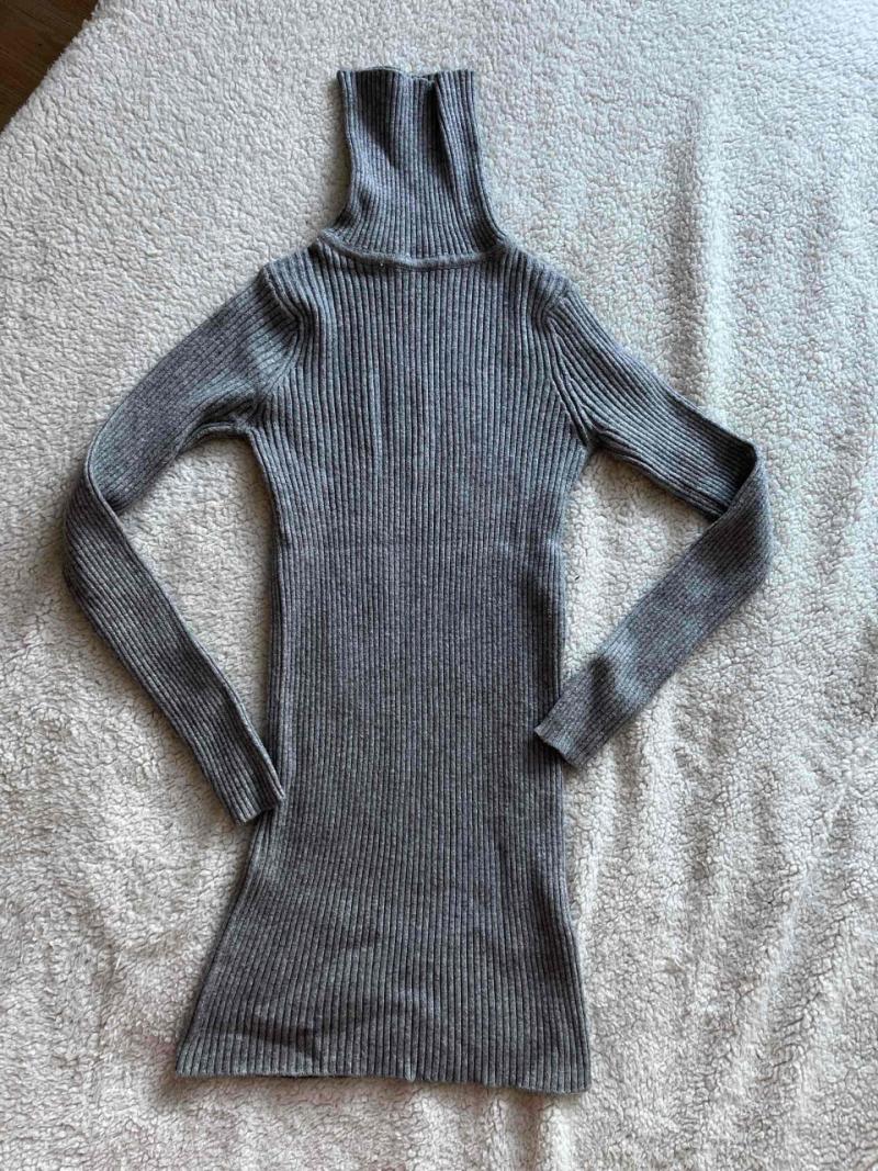 Vestidos de lana cuello alto - 3