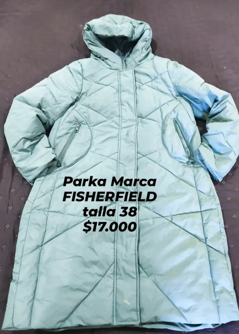 Parka verde Fisherfield talla 38 - 1