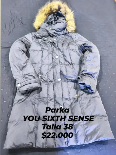 Parka verde Fisherfield talla 38 - miniatura 3