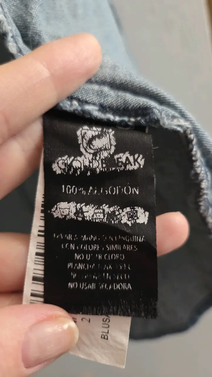 Camisa de mezclilla sin mangas - 3