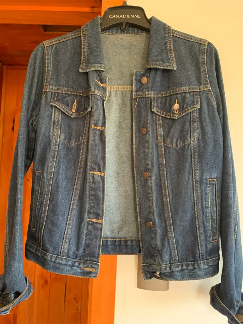 Chaqueta de mezclilla azul