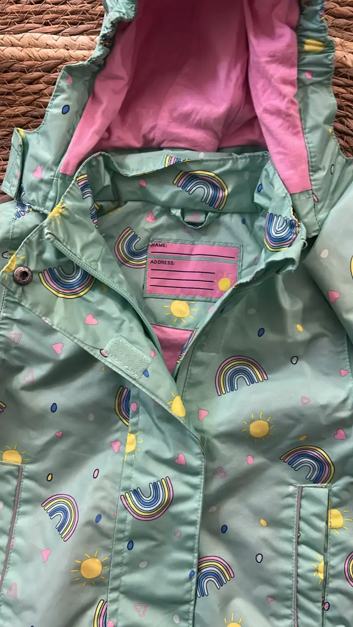 Chaqueta impermeable infantil verde talla 2 años - 2