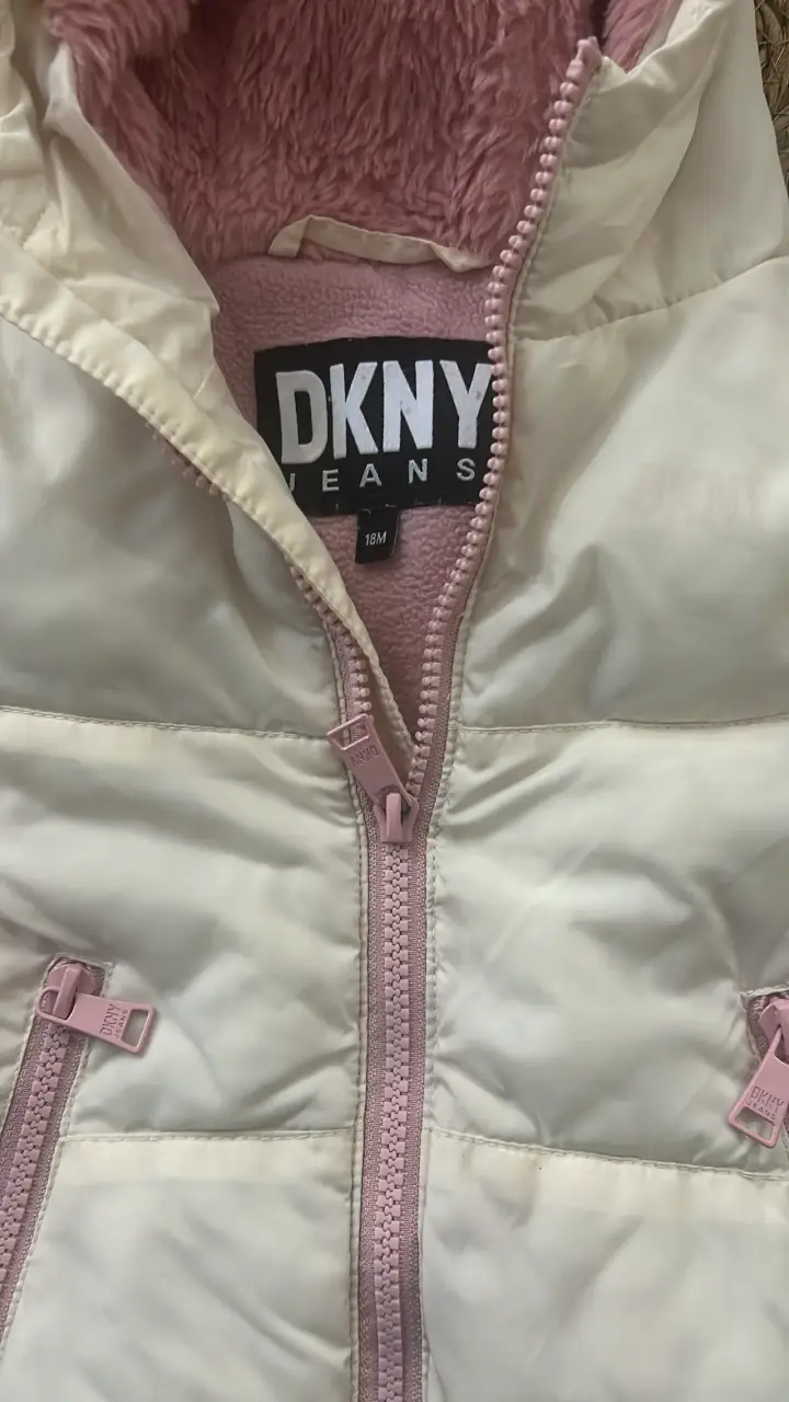 Chaqueta de invierno blanca para niña talla 18 mes - 2