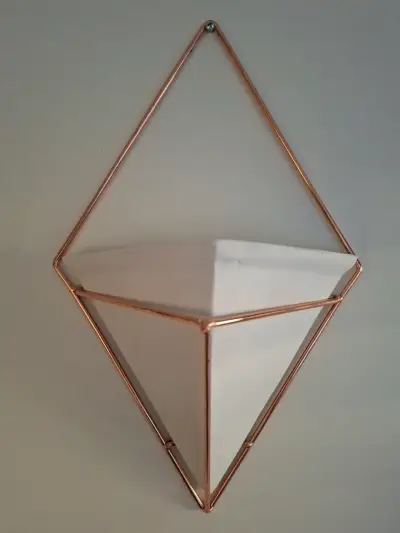2 Maceteros de pared geométrico - miniatura 1