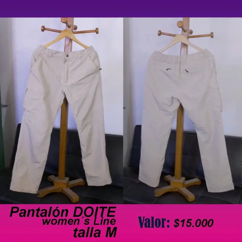Pantalón beige Doite mujer talla M