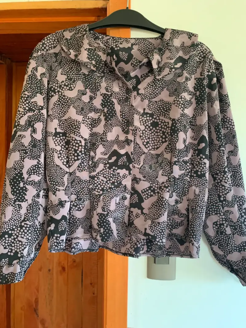 Blusa estampada vintage