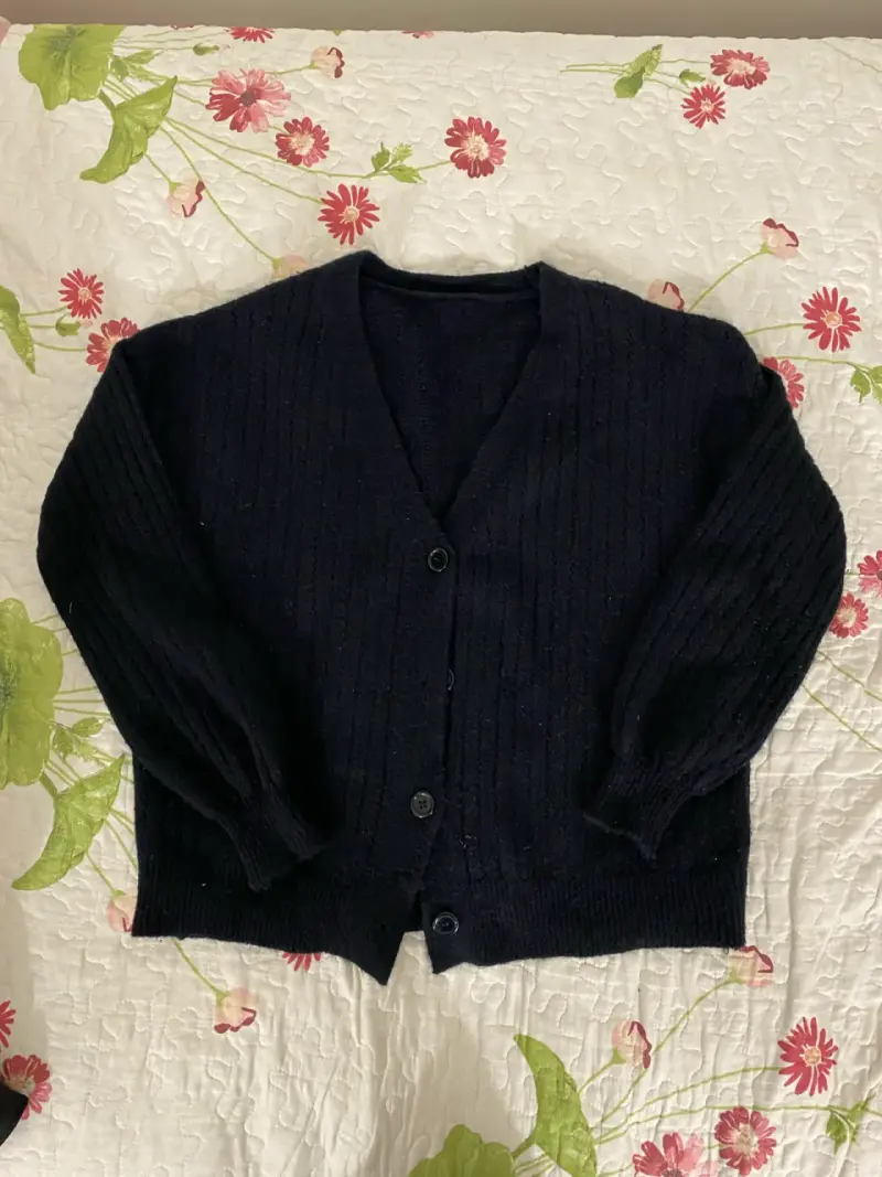 Chaleco de punto negro - 1