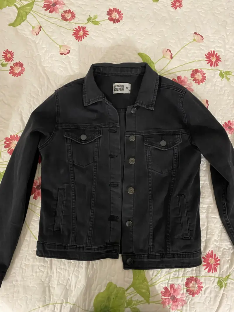 Chaqueta denim negra - 3