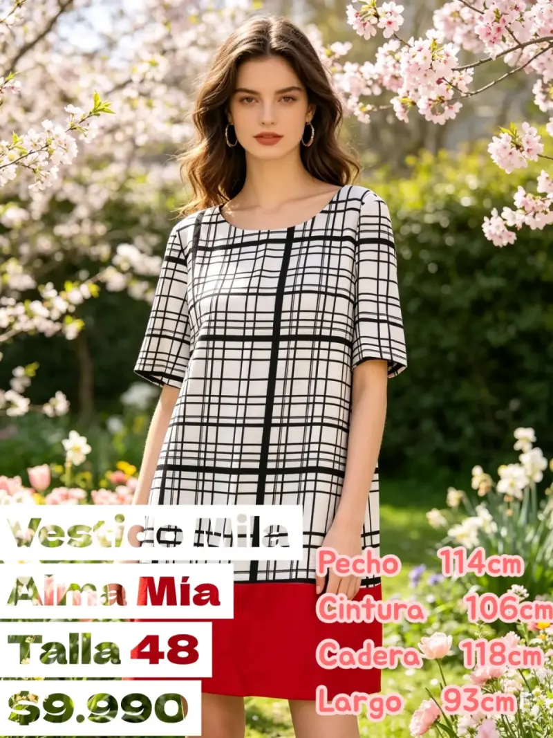 Vestido Mila a cuadros