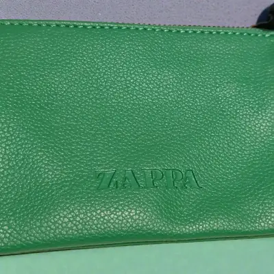 Billetera/monedero zappa verde con tachas - miniatura 2
