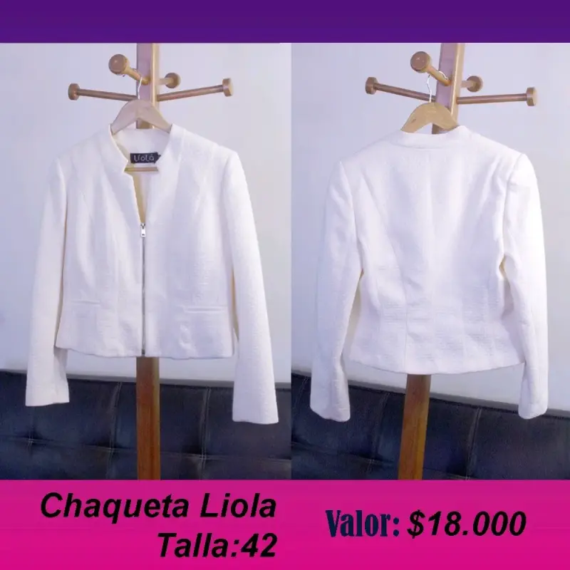 Chaqueta blanca Liola talla 42
