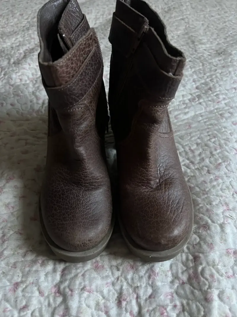 Botines de cuero con hebilla - 4