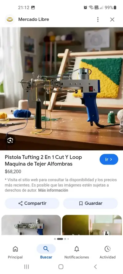 Máquina de tufting 2 en 1 - miniatura 1