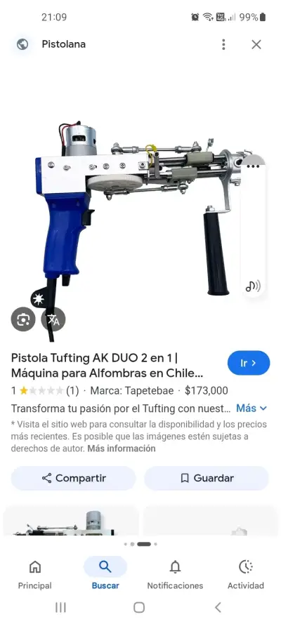 Máquina de tufting 2 en 1 - miniatura 2