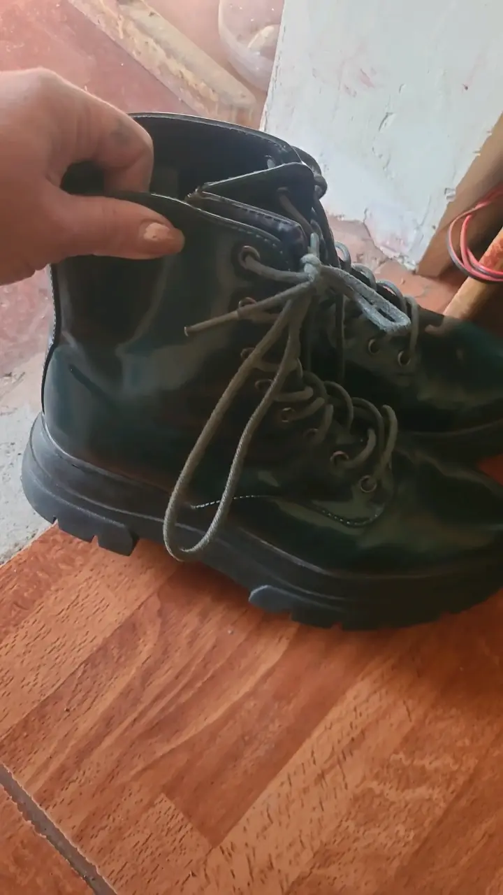 Botines verde oscuro