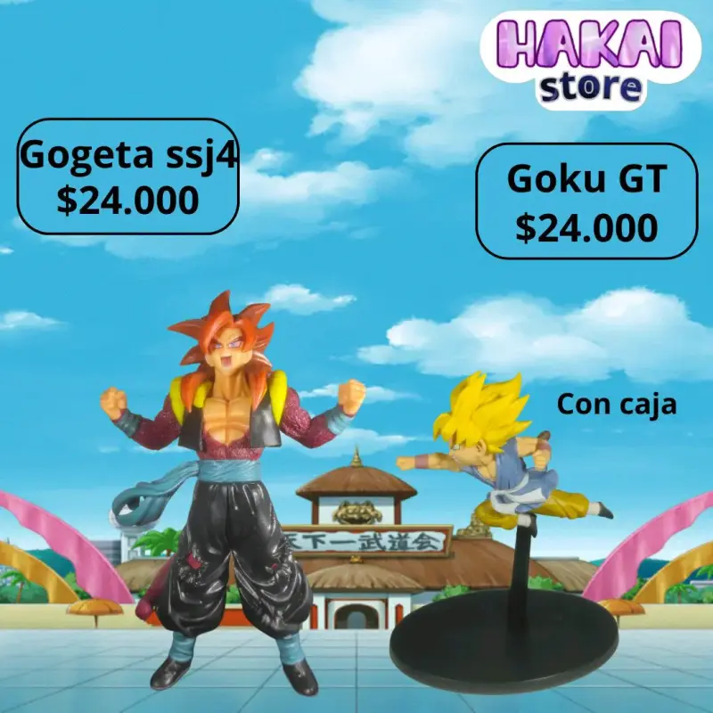 Figura Gogeta SSJ4 o Goku GT de colección