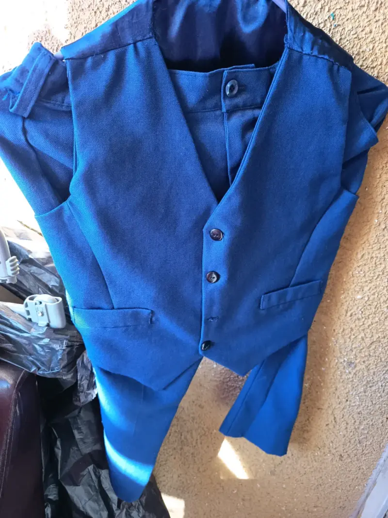 Traje azul niño - 3