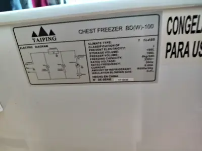 Congelador Taiping horizontal blanco - miniatura 3