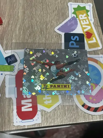 Lámina Panini de fútbol holográfica - miniatura 1