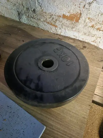 Disco de pesa barra olímpica - miniatura 3