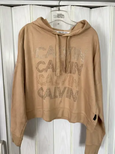 Polerón Calvin Klein beige - miniatura 1