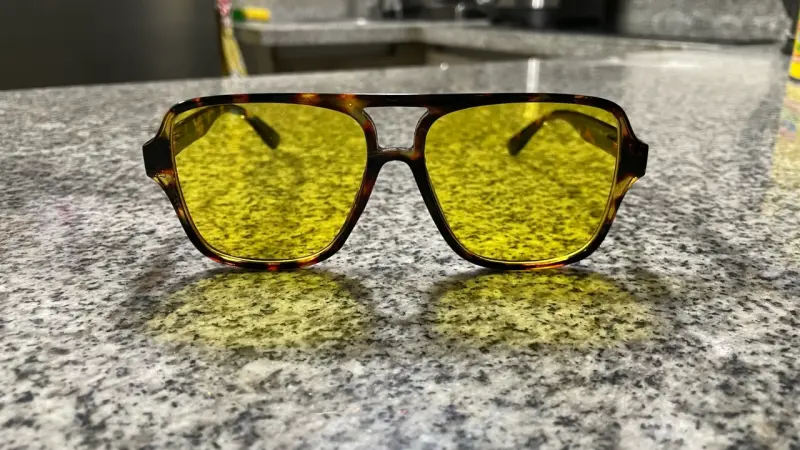 Gafas de sol lentes amarillos - 2