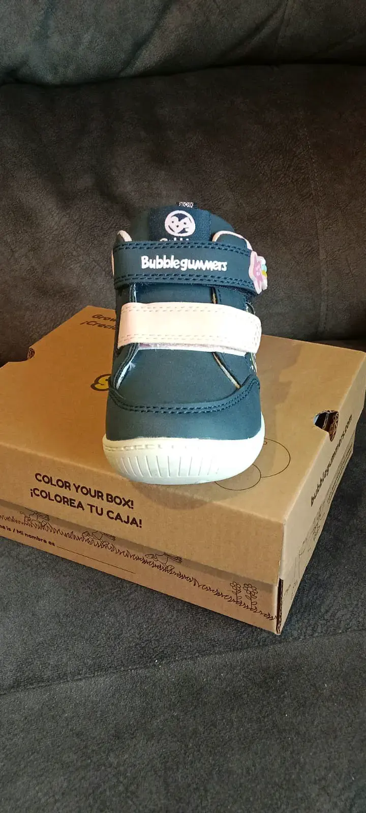 Zapatillas azul con rosa para niños - 3