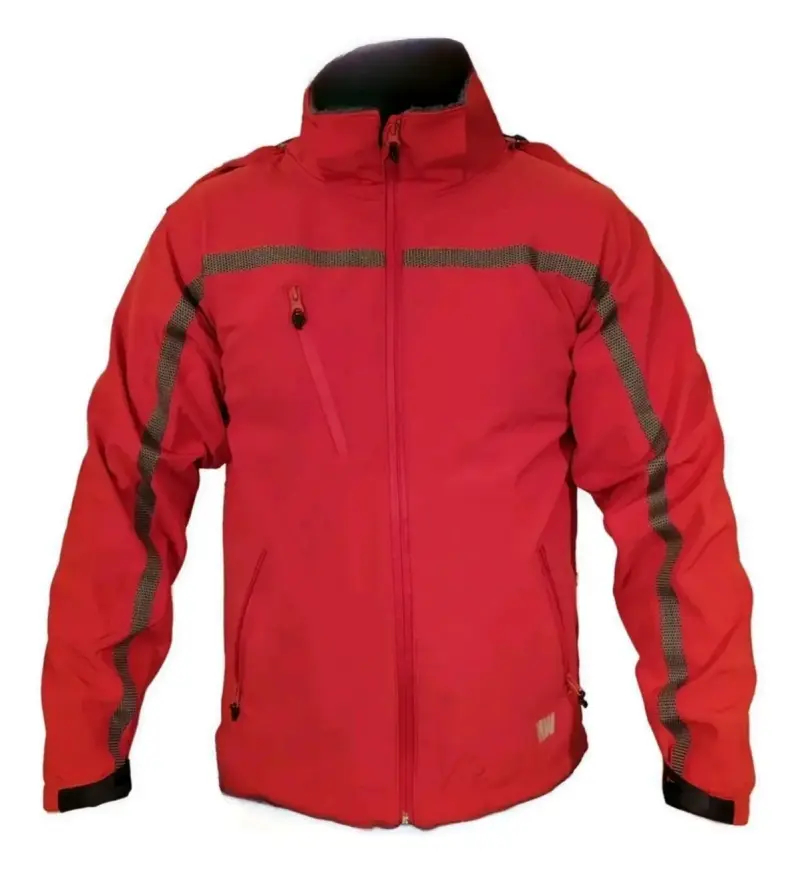 Parka Hombre Hardwork Wolf Roja Impermeable Invier - 6
