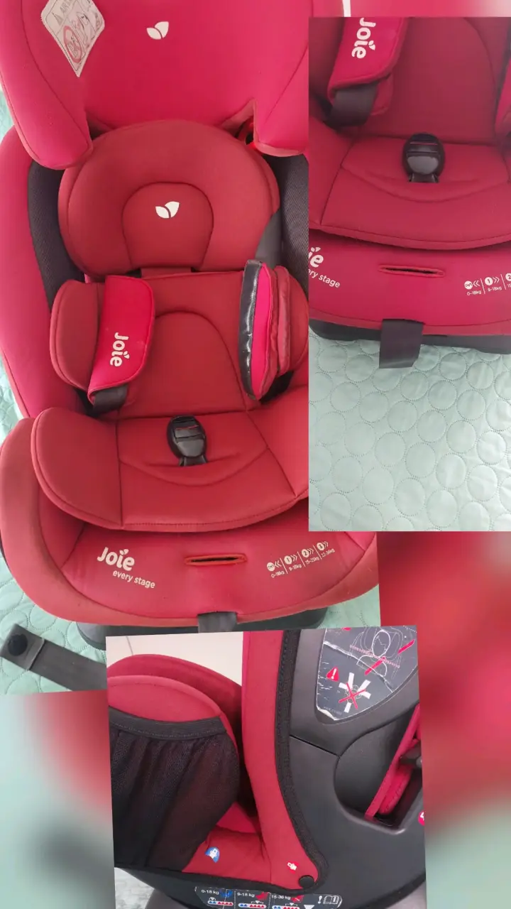 Silla de auto infantil roja marca Joie - 1