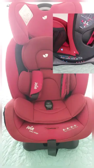 Silla de auto infantil roja marca Joie - miniatura 3