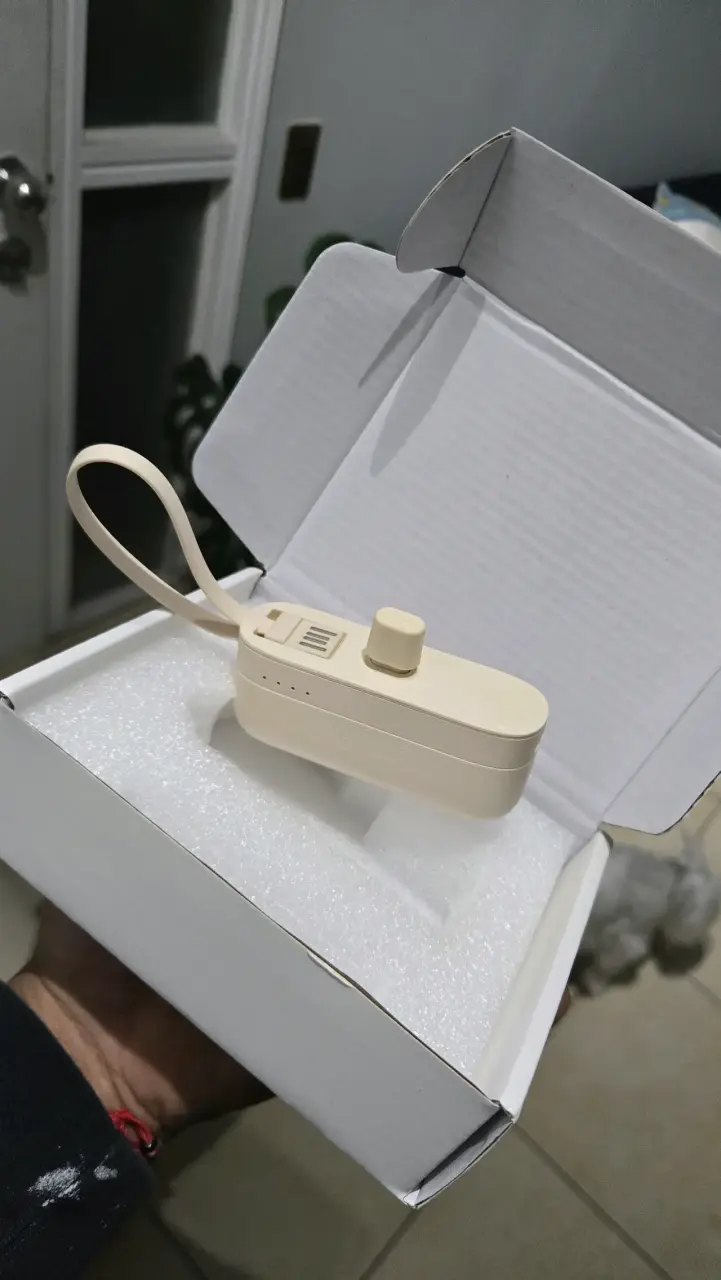Cargador portátil beige USB - 1