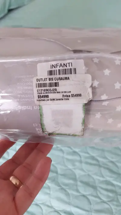 Cojín de lactancia Infanti gris - miniatura 4
