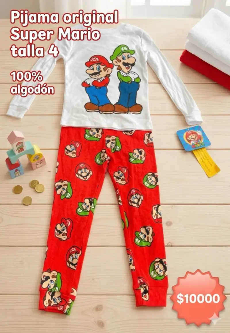 Pijama Super Mario para niños - 2