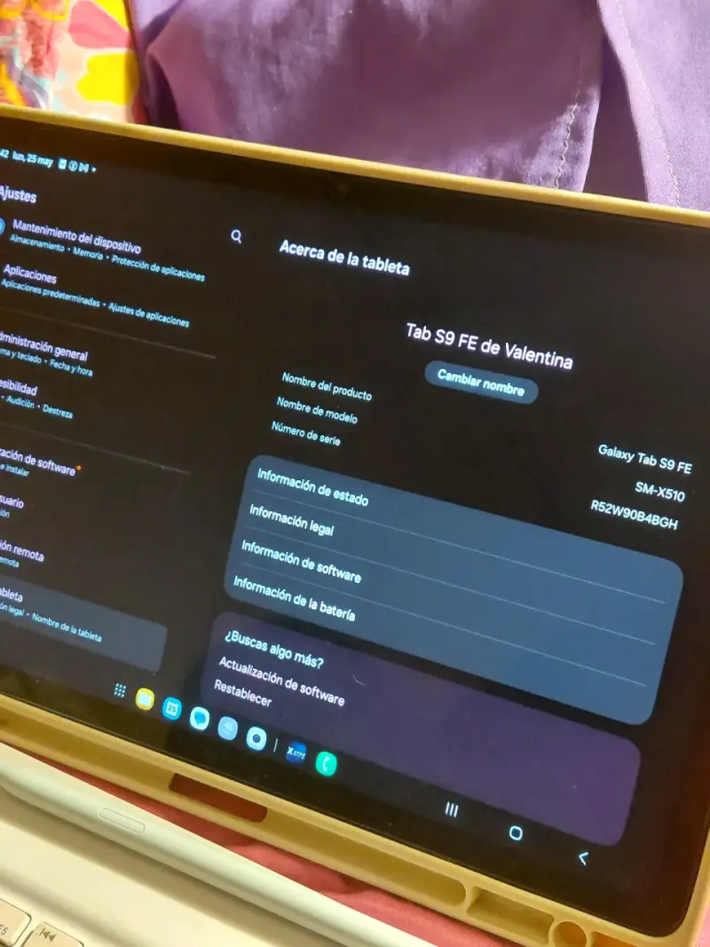 Tablet samsung s9 fe - 3