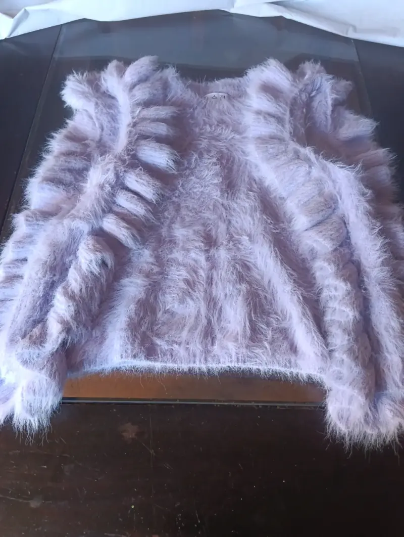 Chaleco de peluche lila - 1