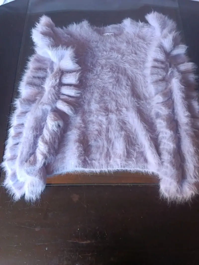 Chaleco de peluche lila - 4