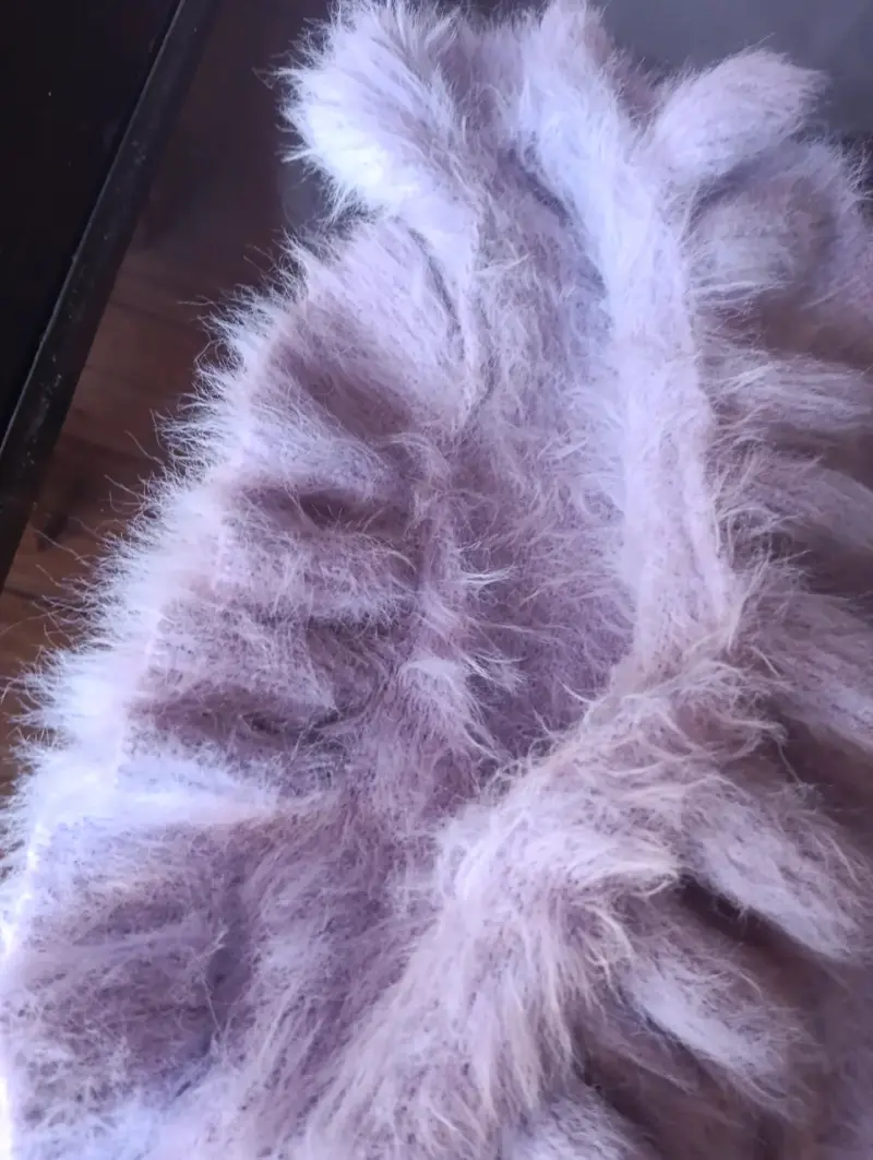 Chaleco de peluche lila - 5