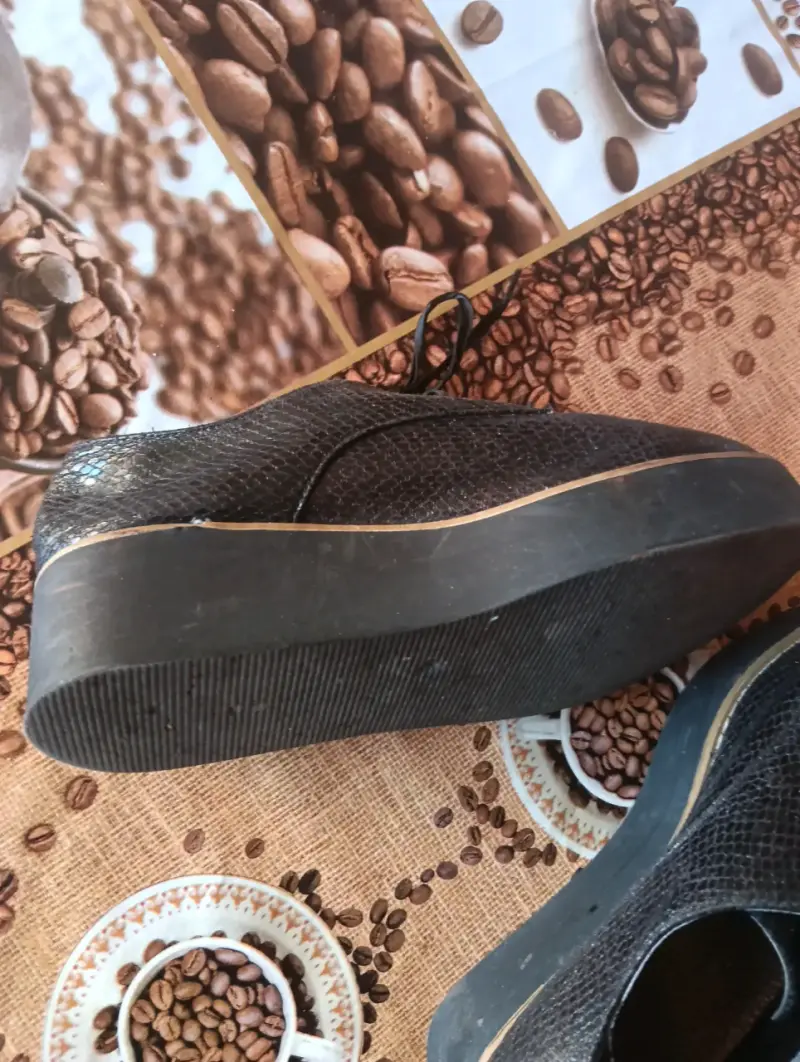Zapatos negros de cuero sintético - 4