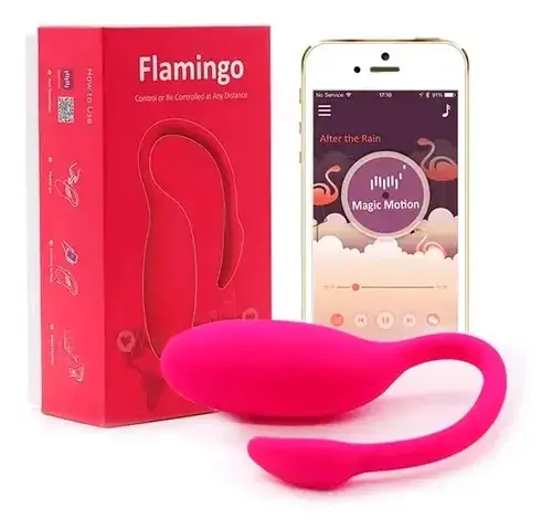 Juguete masajeador Flamingo rosa - 1