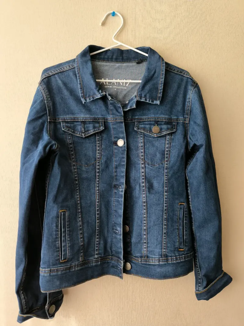 Chaqueta de mezclilla azul