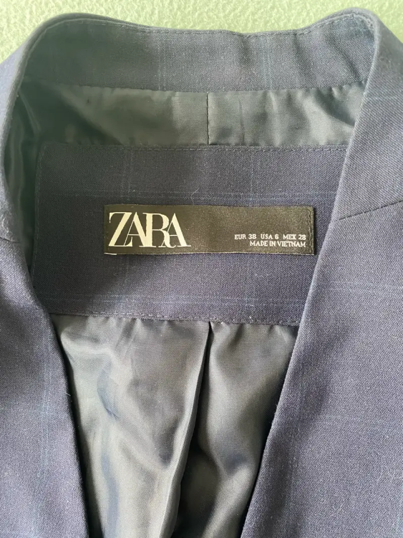 Blazer azul oscuro para mujer - 3