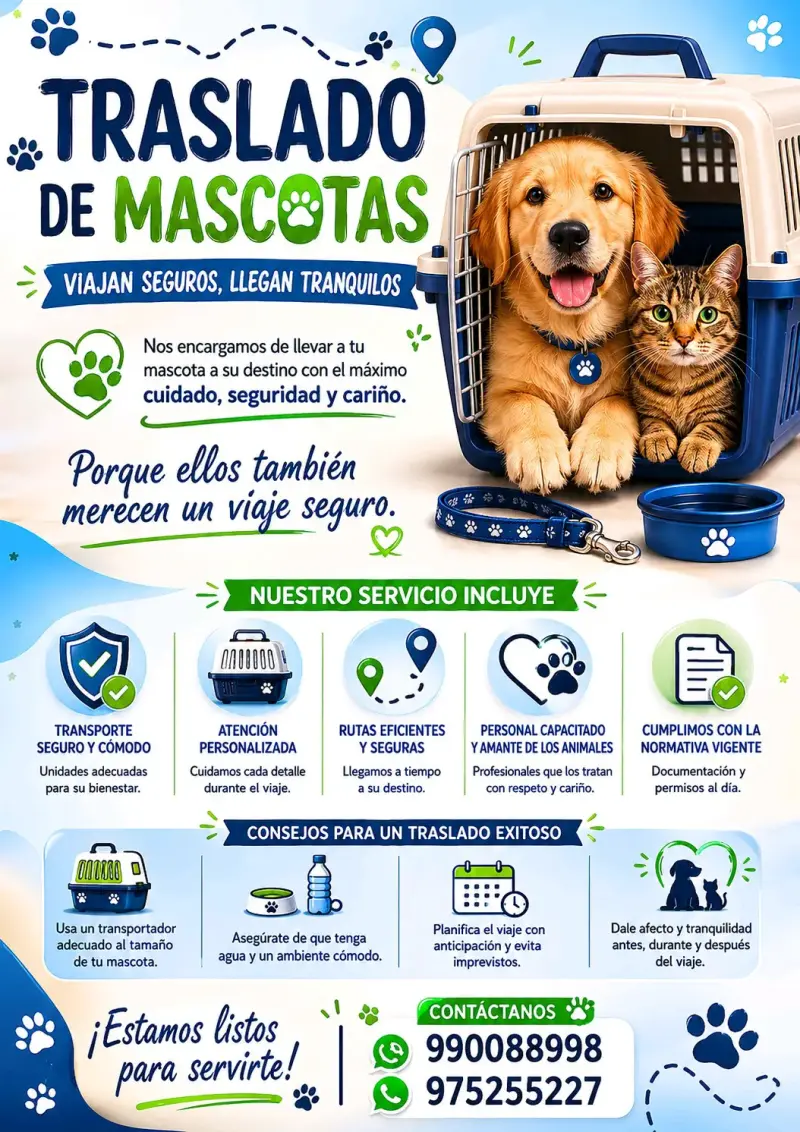 Traslados de mascotas .paseos cuidaddos