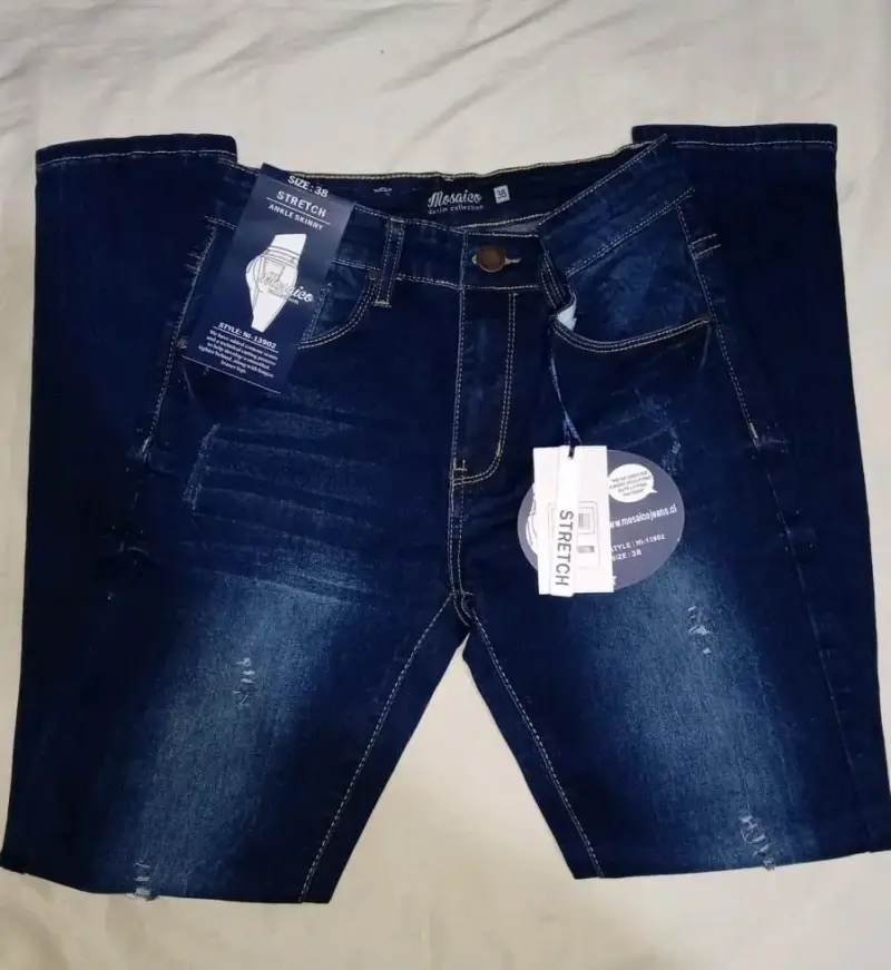 Jeans cortos azul oscuro - 1