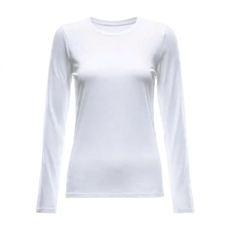 Polera blanca manga larga - 1