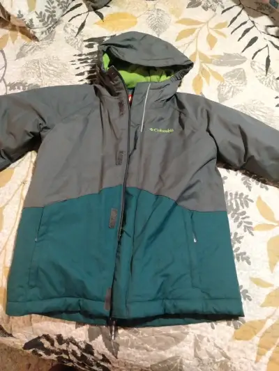 Chaqueta impermeable Columbia verde - miniatura 1