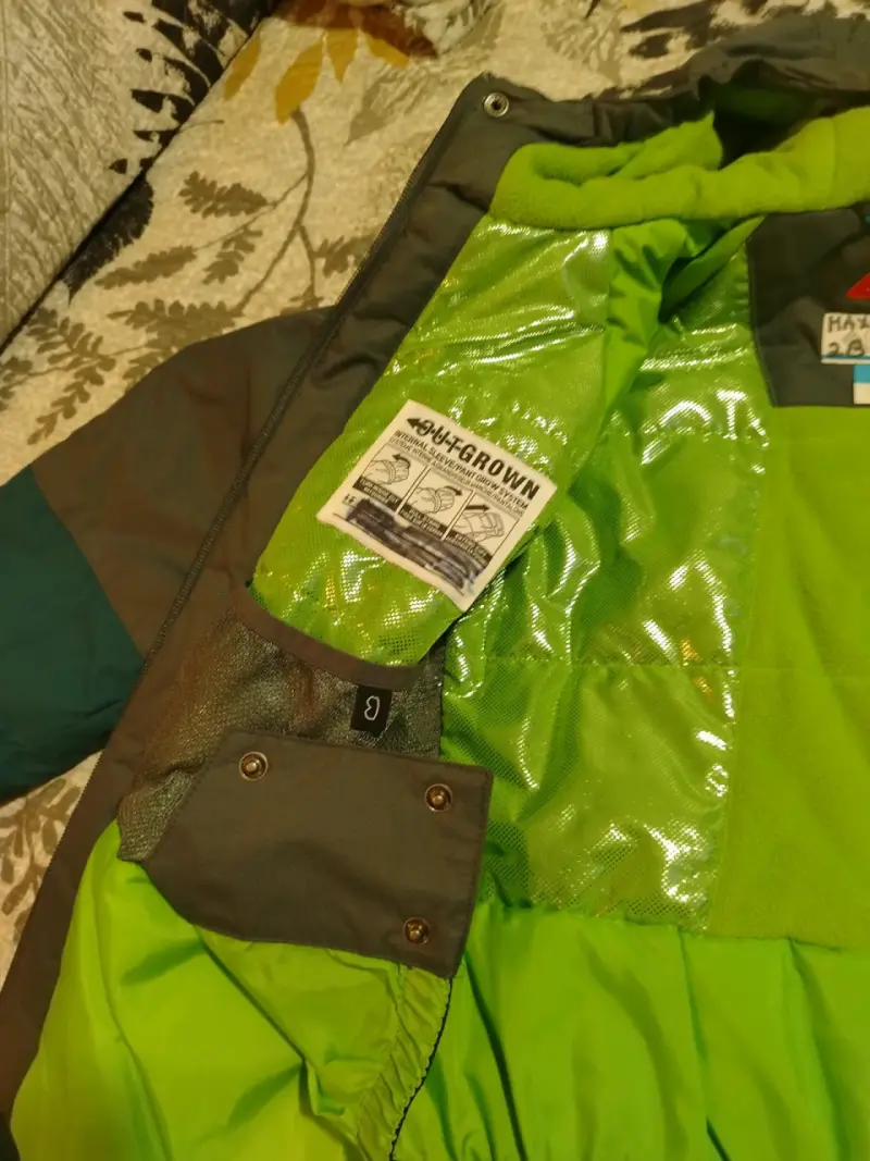 Chaqueta impermeable Columbia verde - 4