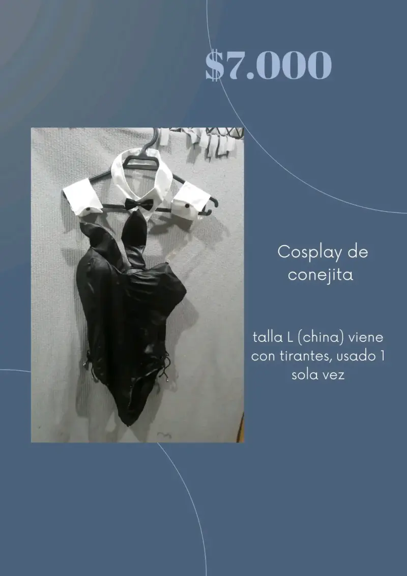 Disfraz cosplay conejita negra
