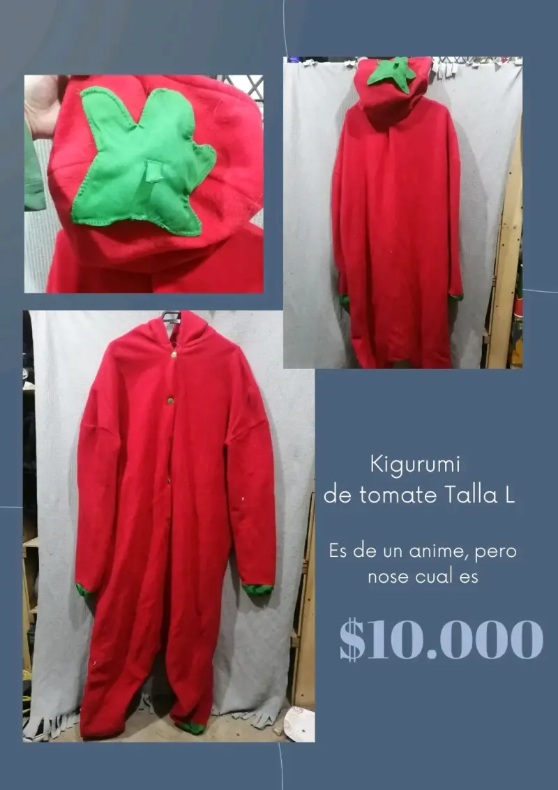 Kigurumi de tomate rojo