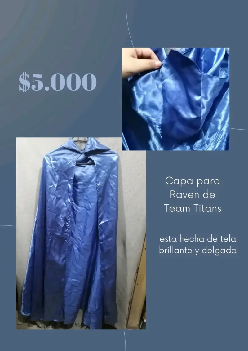 Capa azul estilo Raven